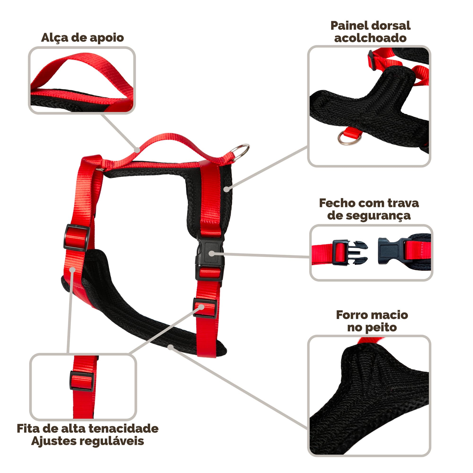Kit Peitoral Ventura Dorsal + Guia - foto 4