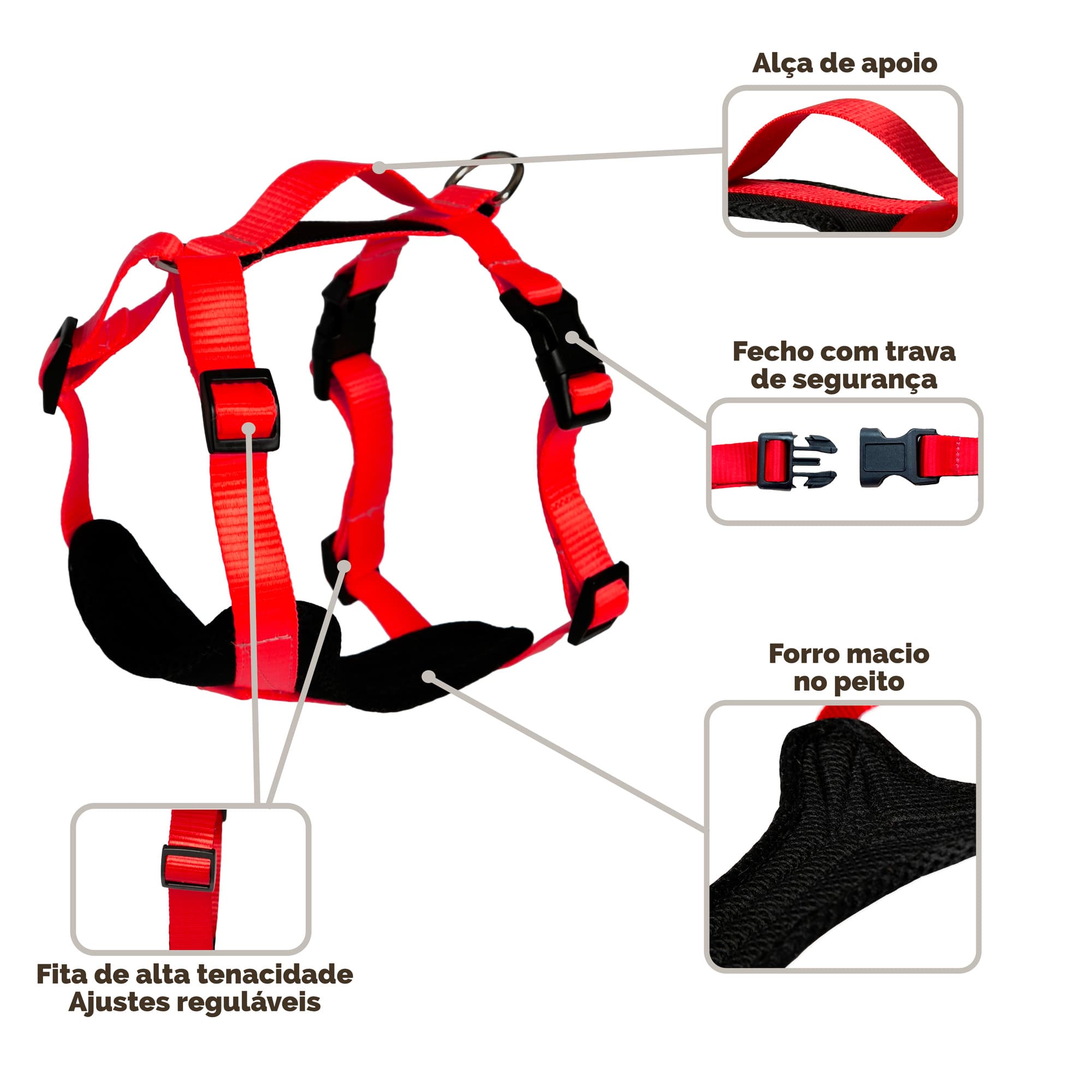 Kit Peitoral Ventura Essencial + Guia - foto 4